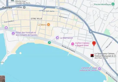 a map showing the approximate location of a crime venue at Cannes - Latour-Maubourg - 2 P rénové tout confort in Cannes