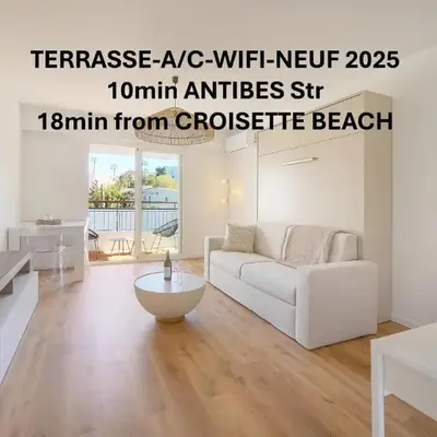 Elégant studio TERRASSE- proche PLAGES et CROISETTE A0B206