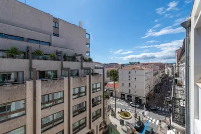 a view of a city from a building at Bright Apartment in the Heart of Cannes in Cannes