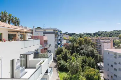 a view of a city from a building at Immogroom - t2 new - bright - fully equipped in Cannes
