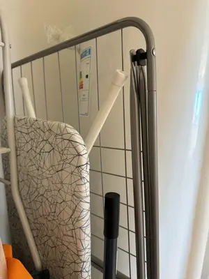 a crib in a room with a toothbrush at Shiny Sea View Flat vue merTerrace in Cannes in Cannes