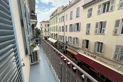 a view of a city street with buildings at REF 1988 -Charming apartment in the center of Cannes in Cannes