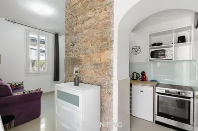 a bathroom with a toilet and a sink at Azurenting - Bastide Alba - Studio - Terrasse in Cannes