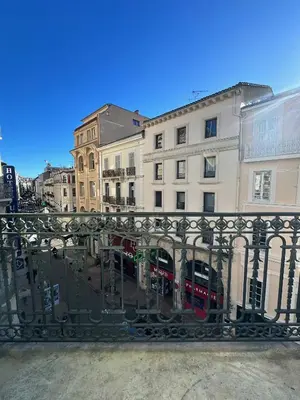 a view of a city from a balcony with buildings at Foch 1 - Luminous apartment in city center w balcony in Cannes