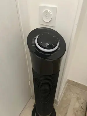 a black trash can in the corner of a room at Entire studio Cannes Raphael in Cannes