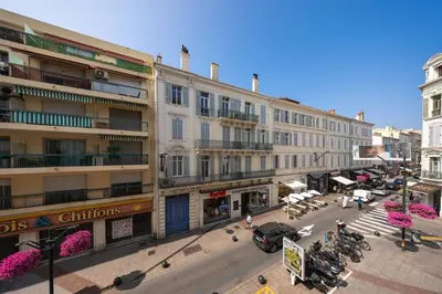 an overhead view of a city street with buildings at Cannes 2 bedrooms apartment - 141A in Cannes
