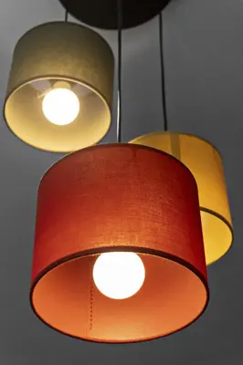 a pair of lights hanging from a ceiling at Centre Cannes - 2 Chambres - Proche Palais - Calme in Cannes