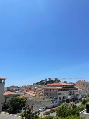 a view of the city from the roof of a building at 2 pièces vue sur le Suquet in Cannes