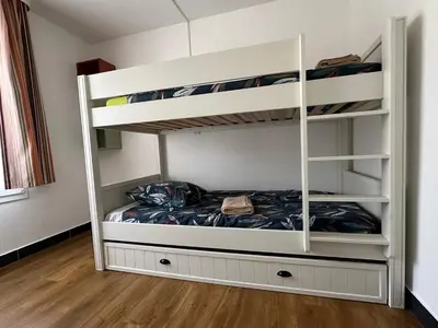 a bedroom with two bunk beds in a room at Ingres 158 - F3 vue mer Villa Francia in Cannes