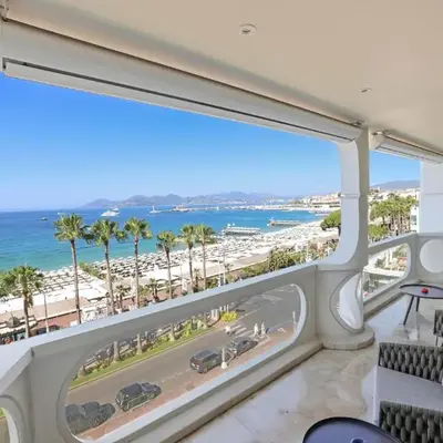 REF 1991 - Cannes Croisette - Sea view apartment for rent