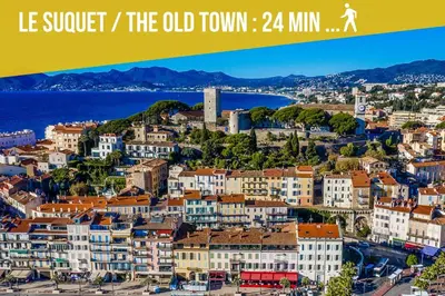 an image of a city with the words le suburb the old at 3 Chambres - Central - Plage à 10 min - Lumineux in Cannes