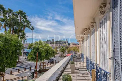 a view of a city street from a building at REF 783 - Cannes Croisette - Apartment for rent in Cannes