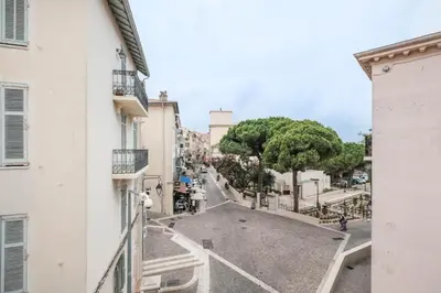 a view of a street from a building at Cozystay 1087 - Charming studio historic Suquet in Cannes