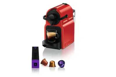 a red espresso machine with a cup of coffee at Chic 2 Pieces BALCON, HOCHE-HYPERCENTRE A1B162 in Cannes