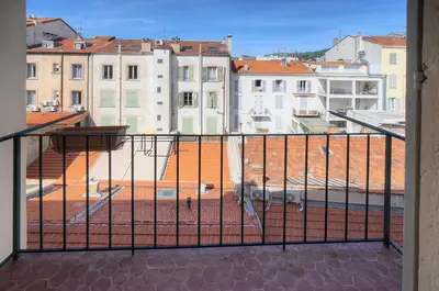 a view of a city from a balcony at Chic 2 Pieces BALCON, HOCHE-HYPERCENTRE A1B162 in Cannes
