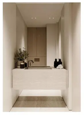 a kitchen with a sink and a counter top at Croisette 066 in Cannes