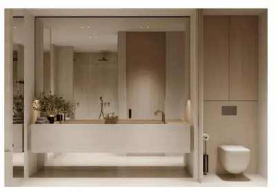 a bathroom with a tub and a toilet at Croisette 066 in Cannes