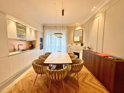 a bedroom with a large bed with a window at SCARLETT 4 Bedroom next to the Croisette in Cannes
