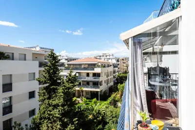 a view from the balcony of a building at Résidence Duplex En Toit-terrasse à Deux Pas De La Croisette - Duplex en toit-terrasse à deux pas de la Croisette MAE-2383 in Cannes