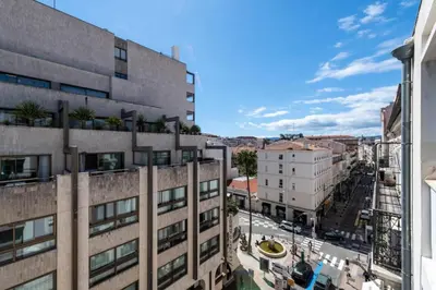 a view of a city street from a building at Résidence Appartement Lumineux Centre Cannes - Appartement lumineux Centre Cannes MAE-3193 in Cannes