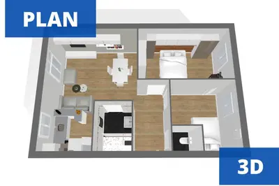 a floor plan at Clod - 2 bedrooms - Parking - Wifi Air conditioning in Cannes