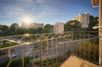a view from a balcony of a city street at Lumineux 2 Chambres-BALCON-Stanislas Chic A2B264 in Cannes