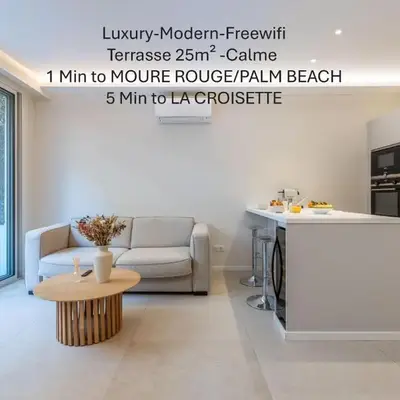 Modern 2 Chambres-TERRASSE-POINTE CROISTTE-PALM BEACH A2B267
