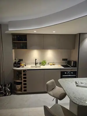 a kitchen with a sink and a counter at Superbe Cannes Palm Beach - Luxury renovation - 4 pers in Cannes