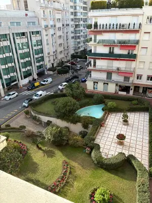 an aerial view of a garden in a city at Armenonvillecannes in Cannes