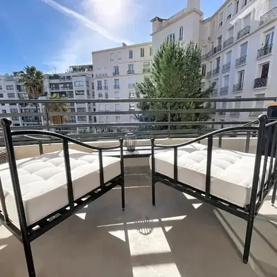 Beautifull studio with balcony Rouaze Miramar 120