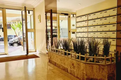 a store front with plants on the wall at Charming studio with terrace in Cannes