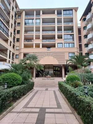a building with a walkway in front of it at Cap ô sud 2 in Cannes