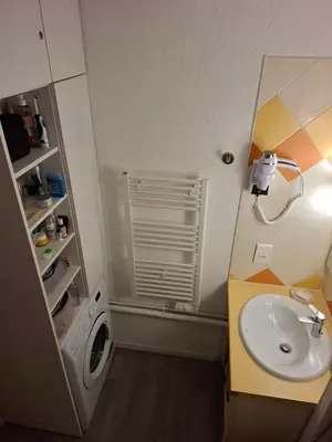 a bathroom with a toilet and a shower at Cap ô sud 2 in Cannes