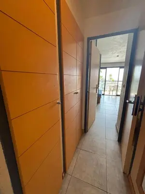 a room with a bunk bed and a door to a window at Sea & Sun Verrerie in Cannes