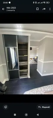 a view of a living room with a tv screen at Smart 3Apart- Cannes Le 62 in Cannes