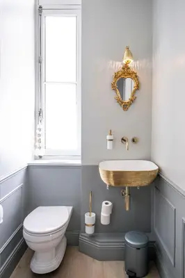 a bathroom with a sink and a toilet at Luxury apartment in Cannes in Cannes