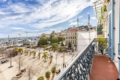 a view of a city from a balcony at 2 chambres-BALCON-VUE MER-FELIX FAURE A2B231 in Cannes