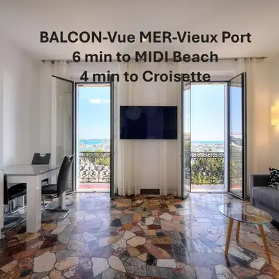 2 chambres-BALCON-VUE MER-FELIX FAURE A2B231