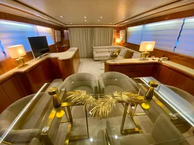 a bathroom with a toilet and a sink at Yacht FALCON FIVE in Cannes
