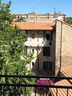 a view of a building from a balcony at Suquet Charm in Cannes