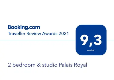 a screenshot of the travel review awards at 2 bedroom & studio Palais Royal 2 mins from Croisette and Carlton in Cannes