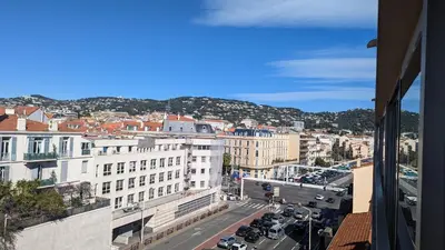 a view of a city from a building at Studio Vieux Port 3 étoiles in Cannes