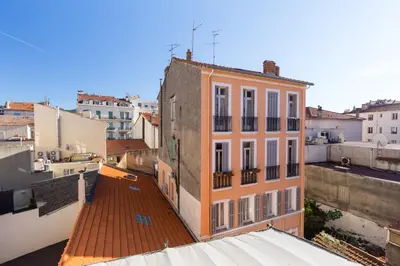 a view from the roof of a building at Florella Maréchal Joffre in Cannes