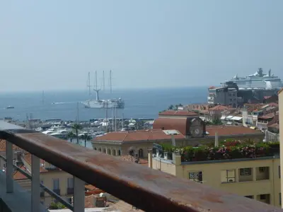 a view of a city from a balcony at Résidence Le Président - Forville in Cannes