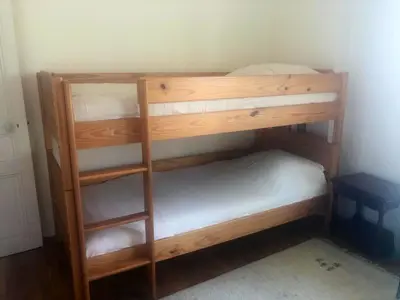a couple of bunk beds in a room at Appartement moderne à Cannes avec vue sur mer et montagne - 85 m² in Cannes