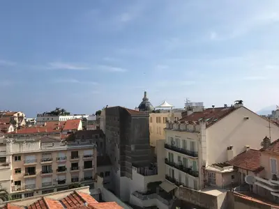a view of a city with buildings at Cannes Festival in Cannes