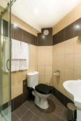 a bathroom with a toilet and a sink at Florella Achard Apartment in Cannes