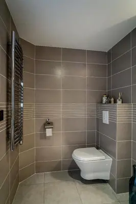 a bathroom with a toilet in a room at Modern 1-Bed Apt near Croisette Palais - 1903 in Cannes