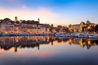 a view of a harbor with boats in the water at Grand Studio Carré d'Or - Les Méridiens in Cannes
