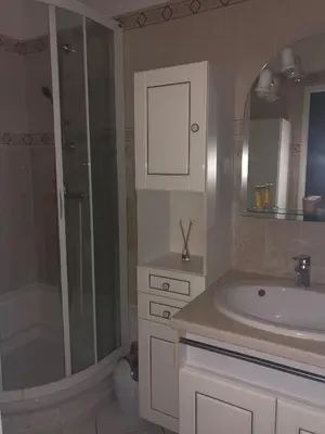 a bathroom with a shower and a sink at Cannes center in Cannes